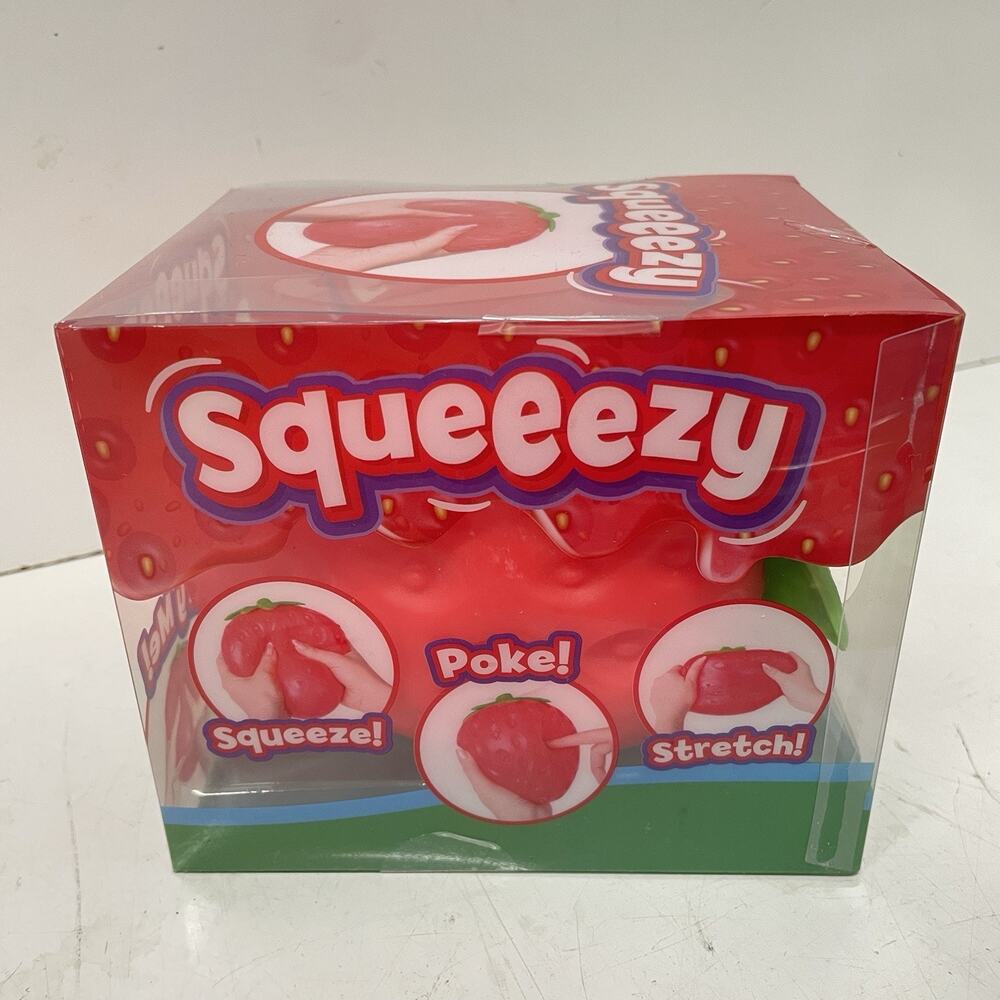 Sunny Days Squeezy Strawberry Tactile Squeeze Toy Red Ages 3+ 571066